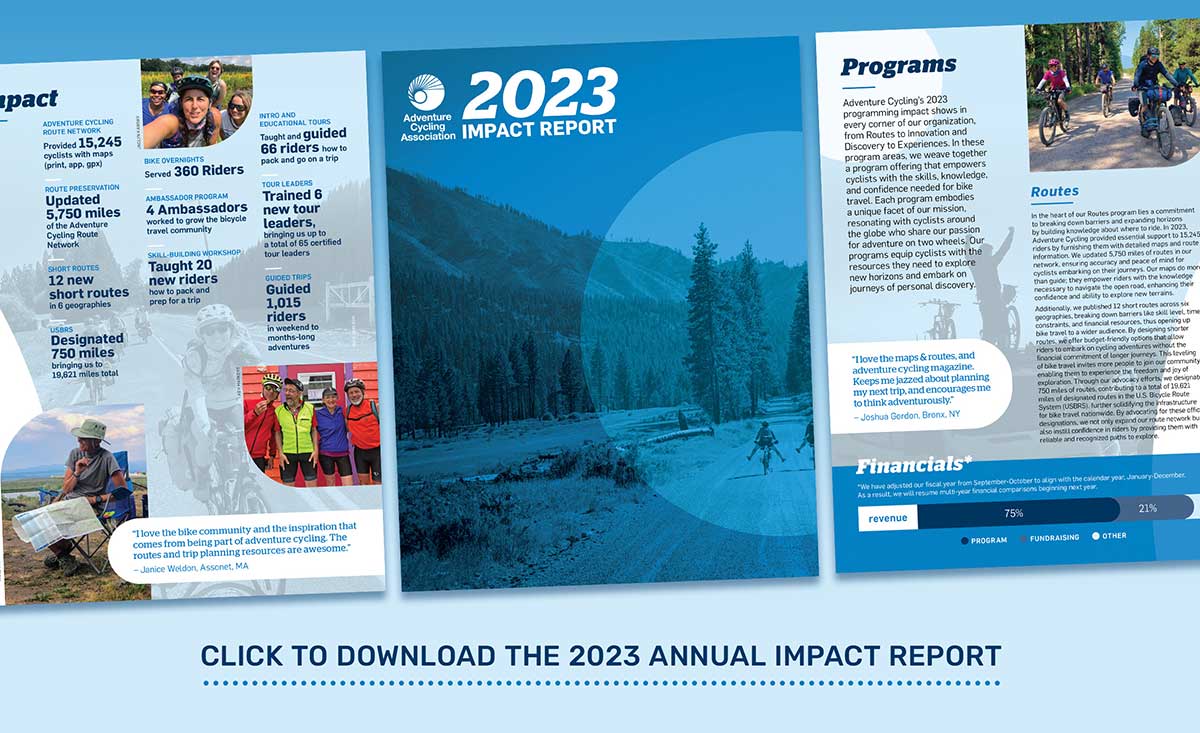 Adventure Cycling 2023 Impact Report